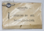 Colecionismo - Aviação - Pin de lapela da Viação Cruzeiro do Sul - Ano de 1964