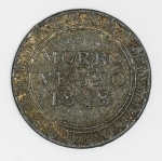 Colecionismo - Numismática - Ficha MG1 - 40 Reis - Mina de Morro Velho, em operação desde 1834,, localizada em Nova Lima, Minas Gerais -d= 27mm