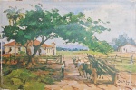 Djalma Urban, OSE, Carro de Boi, 30x45cm. Ass.  Datado 79 (D)