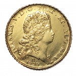 Moeda do Brasil - 12800 Réis - 1727 - B - Bahia - Ouro - 28,58 - (.917) - Catálogo 85 - MBC