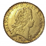 Moeda do Brasil - 12800 Réis - 1727 - M - Minas Gerais - Ouro - 28,39 - (.917) - Catálogo 283 - MBC/