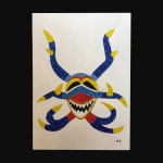 JOG - Belo acrílico sobre tela "VEJIGANTE". Dimensões: 50 cm x 70 cm.