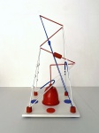 Escultura abstrata feita de madeira com detalhes nas cores branco, azul e vermelho com belos acabamentos. Obra única, assinado HDG no fundo. Dimensões: 47 cm x 24 cm x 24 cm. Recentemente, descobri minha paixão por criar esculturas abstratas, utilizando hastes de madeira e diversos tipos de materiais. Cada peça é uma combinação única de formas e cores, onde a simplicidade do material encontra a complexidade da criatividade. Meu trabalho busca criar composições artísticas que instigam a imaginação e despertam novas perspectivas.
