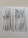Lote com 21 pipetas 5 ml  e 10 ml de vidro. Dimensões: 30 cm aproximadamente.