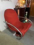 Verner Panton System 123 Model E Lounge Chair for Fritz Hansen. Década de 70. Sinais de uso e desgaste.