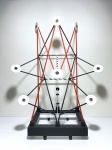 Escultura abstrata feita de madeira com detalhes nas cores preto, branco e vermelho com belos acabamentos. Obra única, assinado HDG no fundo. Dimensões: 47 cm x 37 cm x 20 cm. Recentemente, descobri minha paixão por criar esculturas abstratas, utilizando hastes de madeira e diversos tipos de materiais. Cada peça é uma combinação única de formas e cores, onde a simplicidade do material encontra a complexidade da criatividade. Meu trabalho busca criar composições artísticas que instigam a imaginação e despertam novas perspectivas.