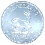 Moeda da África do Sul: Onça de prata (.999)    Krugerrand    2022    31,1 g    Maravilhosa!  