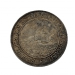 Moeda do Brasil - Prata - 2000 Réis - 1900 - Comemorativa 4º Centenário do Descobrimento - Republica