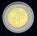 Moeda do Brasil - Ouro - 20 Reais - 2004 - Estojo Oficial com a Moeda Comemorativa do Centenario da
