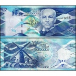 Barbados P-73a Fe 2 Dollars 2013
