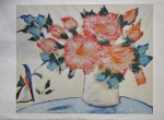 Chico Ferreira, Vaso com Flores, gravura, tiragem 58/180, 66x95cm, sem moldura, no estado, com avaria e necessita de limpeza