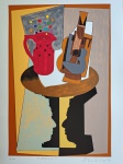 Antonio Peticov, Professor #4,  gravura, tiragem 55/100, 70x50cm, 2011, sem moldura