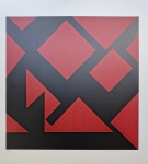 Judith Lauand, Composição, gravura, tiragem 69/100, 50x50cm, sem moldura