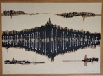 Sérgio Ferreira, Composição, gravura em papel kraft com textura, tiragem 2/120, sem , 48,5x66cm