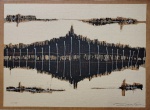 Sérgio Ferreira, Composição, gravura em papel kraft com textura, tiragem 100/120, sem , 48,5x66cm