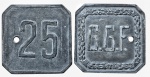CIDADE DE INGOLSTADT GGF ( ESTADO FEDERAL DA BAVARIA ) 25 PFENNIG ( ND ) ZINCO 6.6 GRAMAS, 30.7 MM.