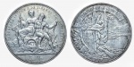 SUIÇA - LUGANO 5 FRANCS 1883. PRATA 900% 25 GRAMAS, 37 MM. CUNHADAS APENAS 30 MIL MOEDAS.   Emissão