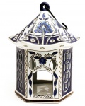 Belo comedouro oriental em porcelana
