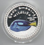 MOEDA BURUNDI - 5000 FRANCOS 2014 - CUPRONIQUEL REVESTIDO DE PRATA - 31,1 GRAMAS - 38,61MM - FC - VIDA SELVAGEM MARINHA - PEIXE CIRURGIÃO PATELA - REPLICA EM PERFEITO ESTADO CONFORME FOTOS