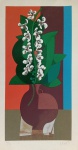 GRAVURA - TIRAGEM 28/120 - ORQUIDEAS - SERIGRAFIA - 46 X 24CM - INOS CORRADIN - ASSINADO A LAPIS PELA ARTISTA - ACID - SEM MOLDURA