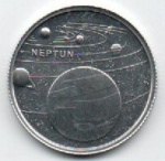 MOEDA TURQUIA - 1 KURUS 2022 - ALUMINIO - 1,55 GRAMAS - 23,85MM - FC - PLANETAS DO SISTEMA SOLAR - NETUNO - NO ESTADO CONFORME FOTOS
