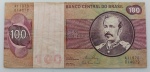 LOTE CONTENDO 1 CEDULA DE 100 CRUZEIROS - C146b - SOB/FE - ITEM NO ESTADO CONFORME FOTOS