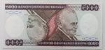 LOTE CONTENDO 1 CEDULA DE 5000 CRUZEIROS - C168 - FE - ITEM NO ESTADO CONFORME FOTOS