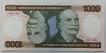 LOTE CONTENDO 1 CEDULA DE 1000 CRUZEIROS - C164 - FE - ITEM NO ESTADO CONFORME FOTOS