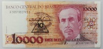 LOTE CONTENDO 1 CEDULA DE 10 CRUZADOS NOVOS - C202 - FE - ITEM NO ESTADO CONFORME FOTOS