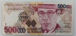 LOTE CONTENDO 1 CEDULA DE 500 CRUZEIROS REAIS - C237 - SOB - ITEM NO ESTADO CONFORME FOTOS