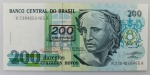 LOTE CONTENDO 1 CEDULA DE 200 CRUZEIROS - C212 - FE - ITEM NO ESTADO CONFORME FOTOS