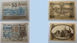 LOTE CONTENDO 2 CEDULAS NOTGUELD, DINHEIRO DE EMERGENCIA - PRIMEIRA GUERRA MUNDIAL E APÓS O FIM DELA - PAISES GERMANICOS ALEMANHA E AUSTRIA - FE - ITEM NO ESTADO CONFORME FOTOS