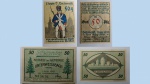 LOTE CONTENDO 2 CEDULAS NOTGUELD, DINHEIRO DE EMERGENCIA - PRIMEIRA GUERRA MUNDIAL E APÓS O FIM DELA - PAISES GERMANICOS ALEMANHA E AUSTRIA - FE - ITEM NO ESTADO CONFORME FOTOS