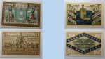 LOTE CONTENDO 2 CEDULAS NOTGUELD, DINHEIRO DE EMERGENCIA - PRIMEIRA GUERRA MUNDIAL E APÓS O FIM DELA - PAISES GERMANICOS ALEMANHA E AUSTRIA - FE - ITEM NO ESTADO CONFORME FOTOS