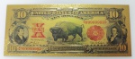 LOTE CONTENDO 1 CEDULA DE 10 DOLLARES GOLD FANTASIA - FE - ITEM NO ESTADO CONFORME FOTOS