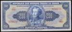 Cédula do Brasil - 200 cruzeiros - 1943 - C037 - FE (leves manchas e assinatura apagada)