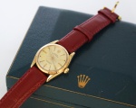 ROLEX Vintage Oyster Perpetual Automático Ref. 6549. Relógio Unissex Com Caixa em Ouro Amarelo Medin