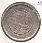 MOEDA BRASIL REPUBLICA - 100 REIS 1889 - MBC/SOB - CUPRO-NIQUEL - 10 GRAMAS - 27MM - CATALOGO AVALIA ENTRE R$ 30,00 E R$ 230,00 - NO ESTADO CONFORME FOTOS