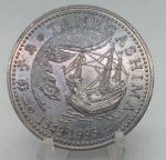 MOEDA PORTUGAL 200 ESCUDOS 1993 TANEGASHIMA - CUPRO-NIQUEL - 21,1 GRAMAS - 36MM - III SERIE DOS DESCOBRIMENTOS - EM PERFEITO ESTADO CONFORME FOTOS