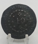 MOEDA BRASIL IMPERIO - 40 REIS 1828 - BC - COBRE - 14,34 GRAMAS - 35MM 