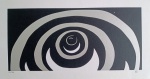GRAVURA - TIRAGEM 16/30 - ABSTRATO - SERIGRAFIA - 22 X 40CM - SAMY MAUAD - ASSINADO A LAPIS PELA ARTISTA - ACID - SEM MOLDURA - NO ESTADO CONFORME FOTOS