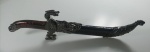 BELA ADAGA ORIENTAL COM FORMATO DE DRAGÃO, LAMINA EM AÇO SEM CORTE - LINDO ARTIGO DE DECORACAO - NOVA - MEDINDO 45 CM - NO ESTADO CONFORME FOTOS
