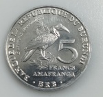 MOEDA BURUNDI - 5 FRANCOS 2014 - ALUMINIO - 2,2 GRAMAS - 26MM - FC - NO ESTADO CONFORME FOTOS