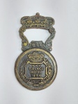 Antigo Abridor de Garrafas Promocional - PALACE HOTEL - 1894 - Metal -  O Mais Antigo Cassino-Hotel do Brasil - Caxambu - MG - Medida: 8 cm x 4,2 cm de diâmetro. Conforme fotos.