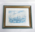 F. NERI - Impressão Litográfica original da Aquarela do Artista, representando - PIAZZA NAVONA - " Praça Navona " - ROMA - Obra Assinada. Moldura em madeira com proteção de vidro. Medida do quadro: 35 cm x 29,5 cm x 2 cm. Conforme fotos.