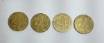 Brasil - lote de 4 Moedas - 2000 Réis - Duque de Caxias - Borda Poligonal - Ano: 1938 - Conforme fotos.