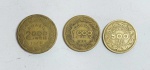 Brasil - Lote de 3 Moedas Comemorativas - Centenário de Nascimento - 500 Réis, 1000 Réis e 2000 Réis - Machado de Assis, Tobias Barreto e Floriano Peixoto - 1839 / 1939 - Conforme fotos.