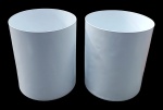 Par de cestos de lixo em polipropileno - 12L - 29x23 cm - sem uso.