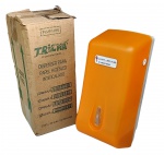 TRILHA - Dispenser em plástico para papel higiênico interfolhado - 32x13x13 cm - na embalagem original - Sem uso - embalagem com desgastes e rasgos do tempo.