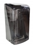 Dispenser duplo em polipropileno para rolo de papel higiênico 300M - 28x14x14cm-Sem uso.
